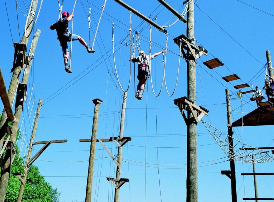 Climbing Fun in Munich High Ropes Park