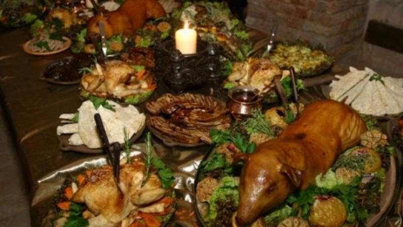Feast on delicious medieval dinner